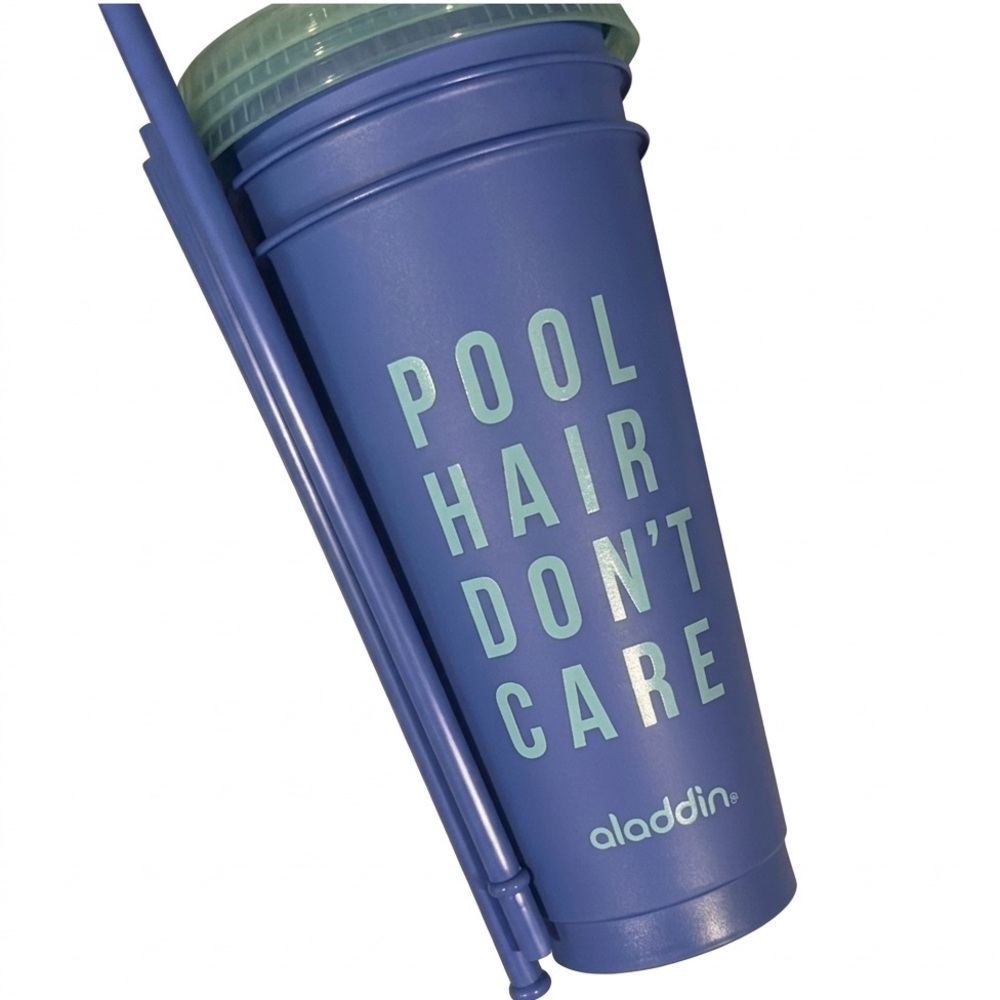 Aladdin Reusable Tumbler 3pack Pool Hair Don‘t care NWT